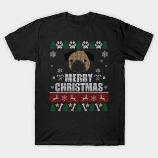 Ugly Pug Christmas T-Shirt